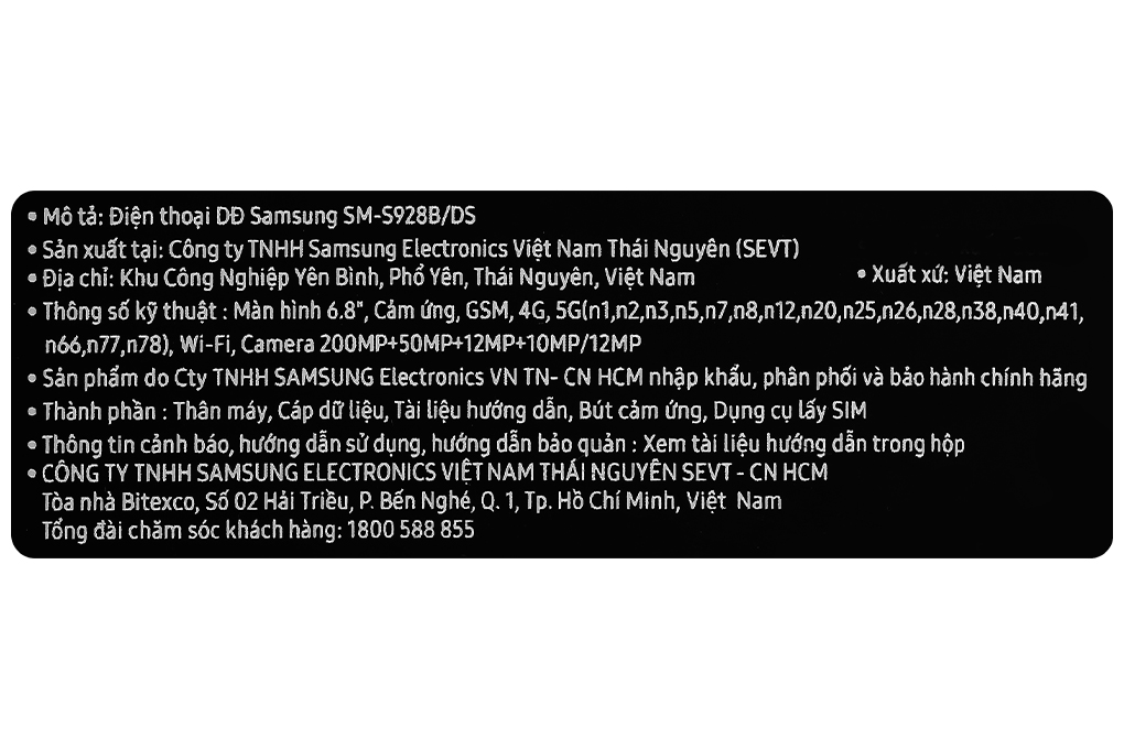 Điện thoại Samsung Galaxy S24 Ultra 5G 12GB/1TB Màu Tím