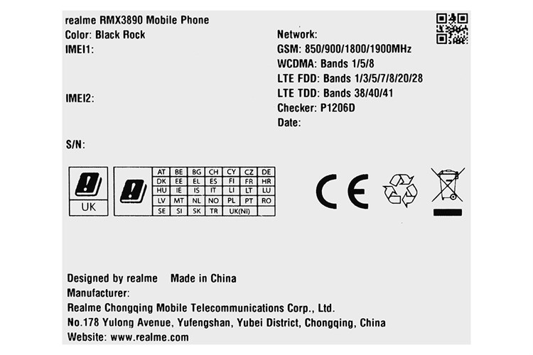 Điện thoại realme C67 8GB/256GB Màu Đen