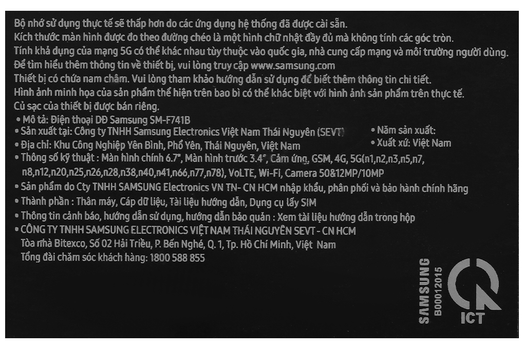 Điện thoại Samsung Galaxy Z Flip6 5G 12GB/256GB Màu Xanh Dương