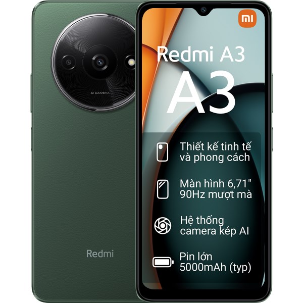 Điện thoại Xiaomi Redmi A3 3GB/64GB