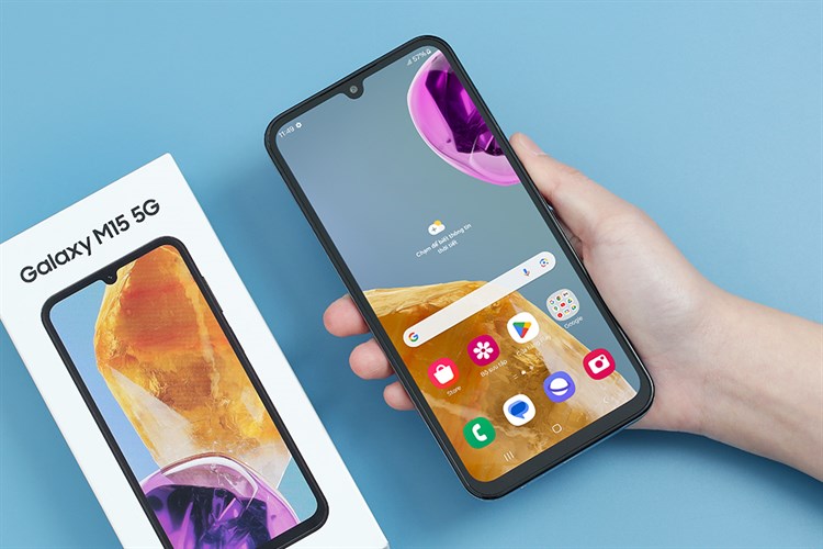 Điện thoại Samsung Galaxy M15 5G 6GB/128GB Màu Xanh nhạt