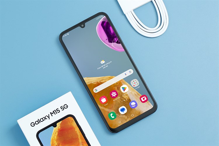 Điện thoại Samsung Galaxy M15 5G 6GB/128GB Màu Xanh nhạt