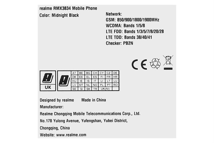 Điện thoại realme Note 50 4GB/128GB Màu Xanh Dương