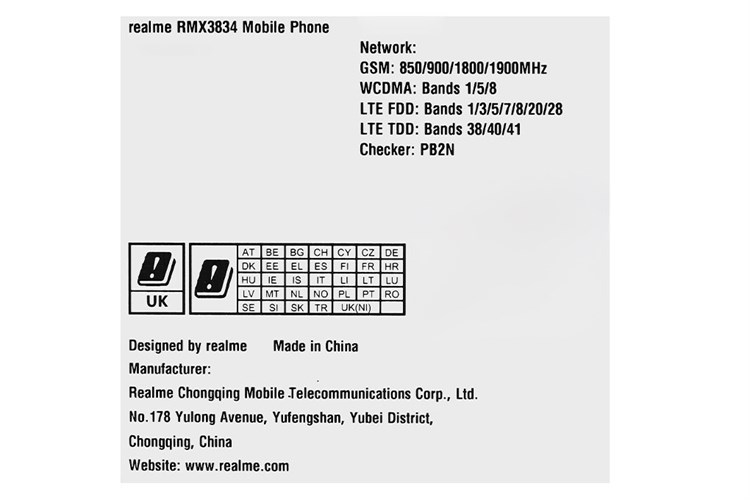 Điện thoại realme Note 50 4GB/128GB Màu Đen