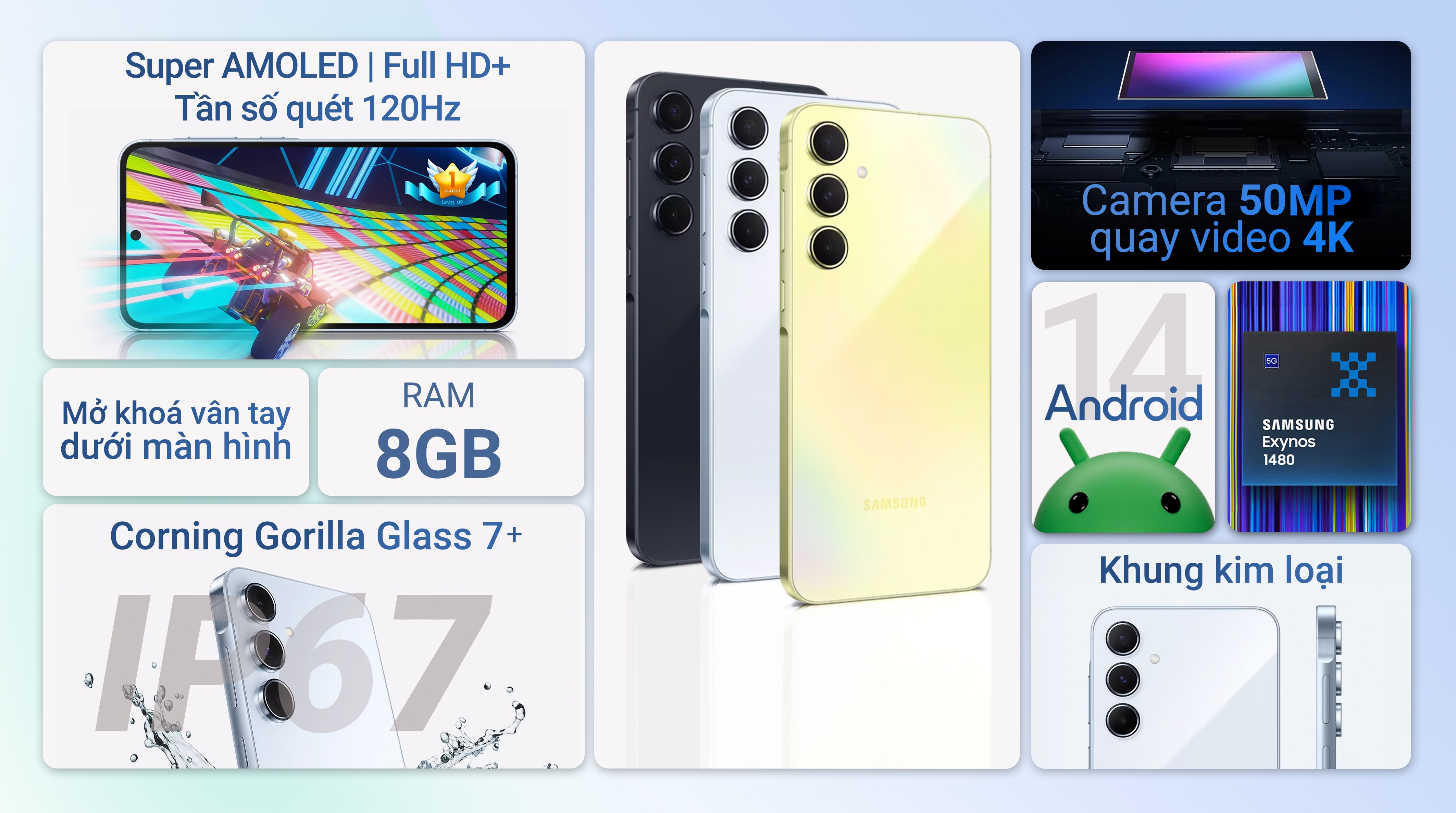 Điện thoại Samsung Galaxy A55 5G (8GB/128GB)