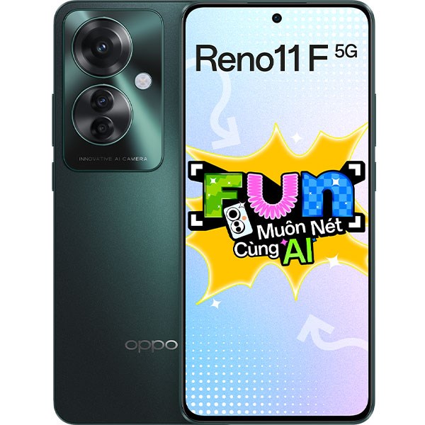 Điện thoại OPPO Reno11 F 5G 8GB/256GB Xanh/Xanh đen