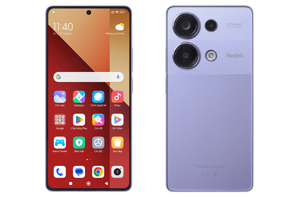 Điện thoại Xiaomi Redmi Note 13 Pro 8GB/256GB Màu Tím