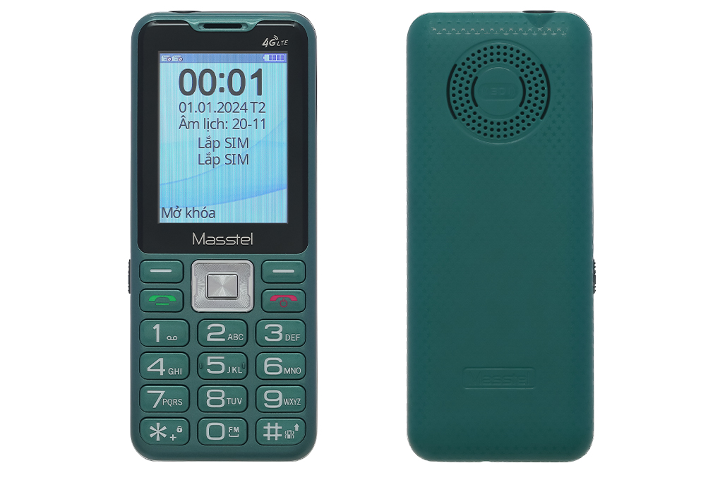 Điện thoại Masstel IZI T6 4G Màu Xanh lá