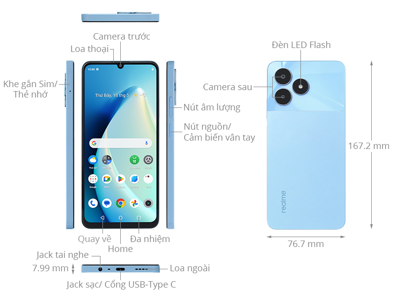 realme C60 4GB/64GB - Chính hãng, giá tốt, có mua trả chậm