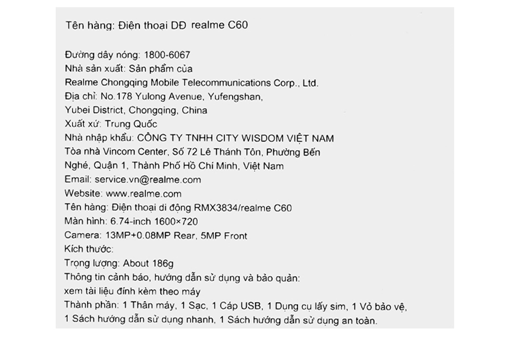 Điện thoại realme C60 4GB/64GB - 13