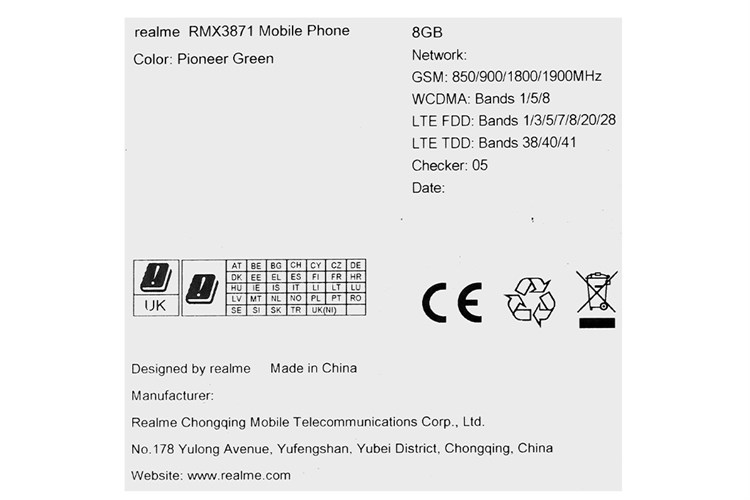 Điện thoại realme 12 8GB/512GB Màu Xanh lá