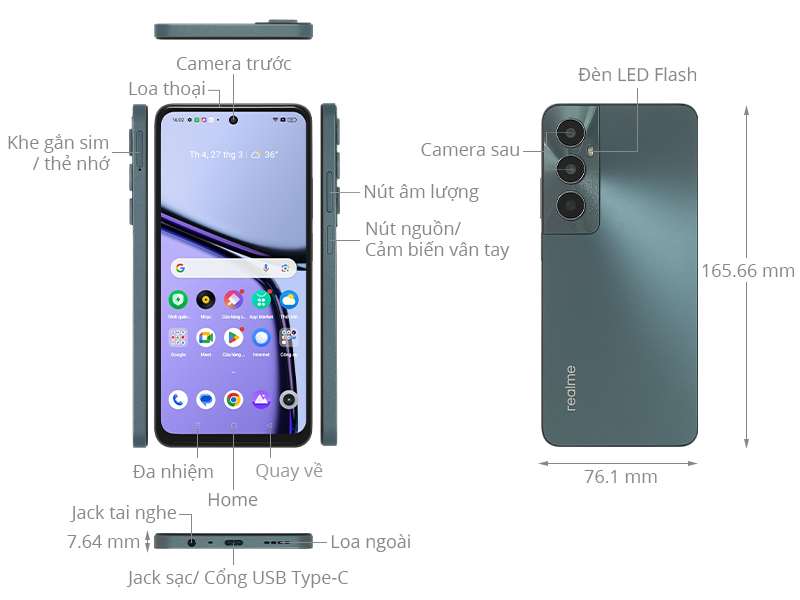 realme C65 6GB/128GB - Chính hãng, giá tốt, có mua trả chậm