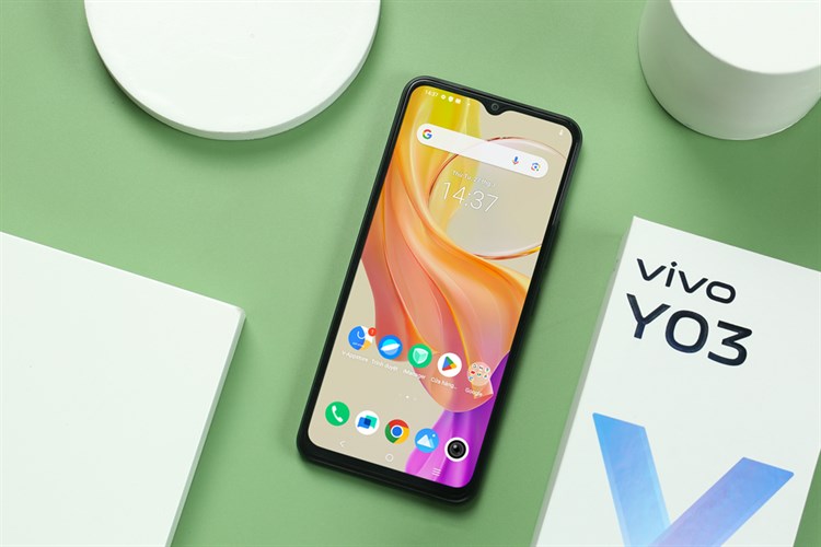 Điện thoại vivo Y03 4GB/128GB Màu Đen