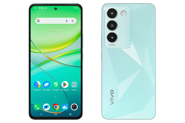 Điện thoại vivo Y100 8GB/128GB Màu Xanh nhạt