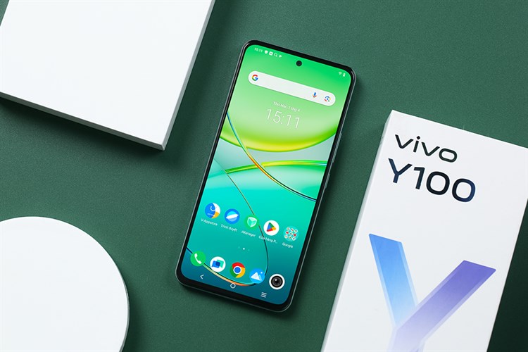 Điện thoại vivo Y100 8GB/128GB Màu Xanh nhạt