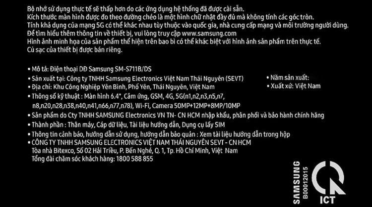 Điện thoại Samsung Galaxy S23 FE 5G 8GB/256GB Màu Xám