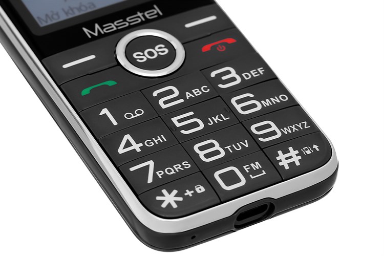 Điện thoại Masstel Fami 50 4G Màu Đen