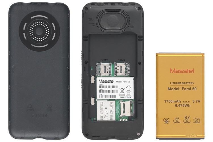 Điện thoại Masstel Fami 50 4G Màu Đen