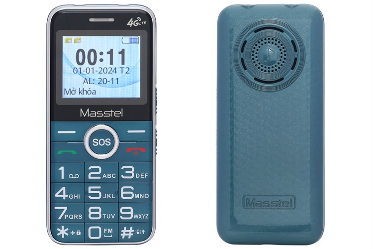 Điện thoại Masstel Fami 50 4G Màu Xanh Dương