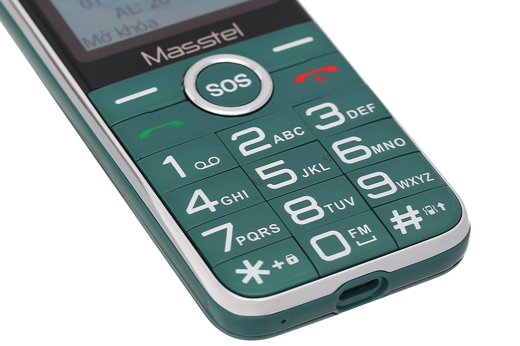 Điện thoại Masstel Fami 50 4G Màu Xanh lá