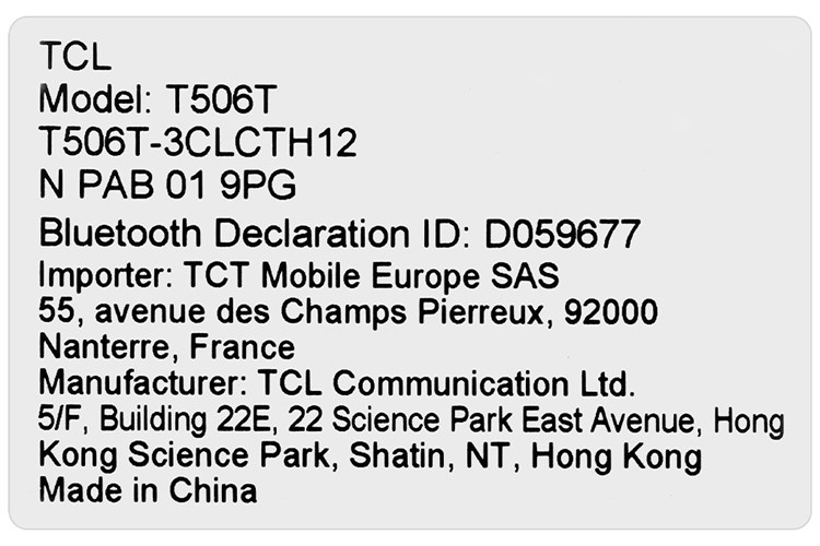 Điện thoại TCL 406s 4GB/64GB Màu Xám