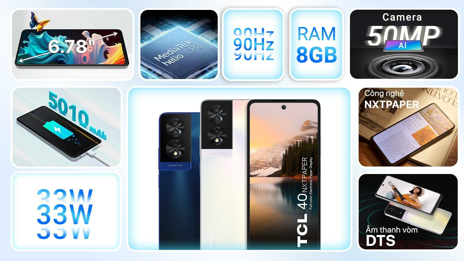 Điện thoại TCL 40 NXTPAPER 8GB/256GB