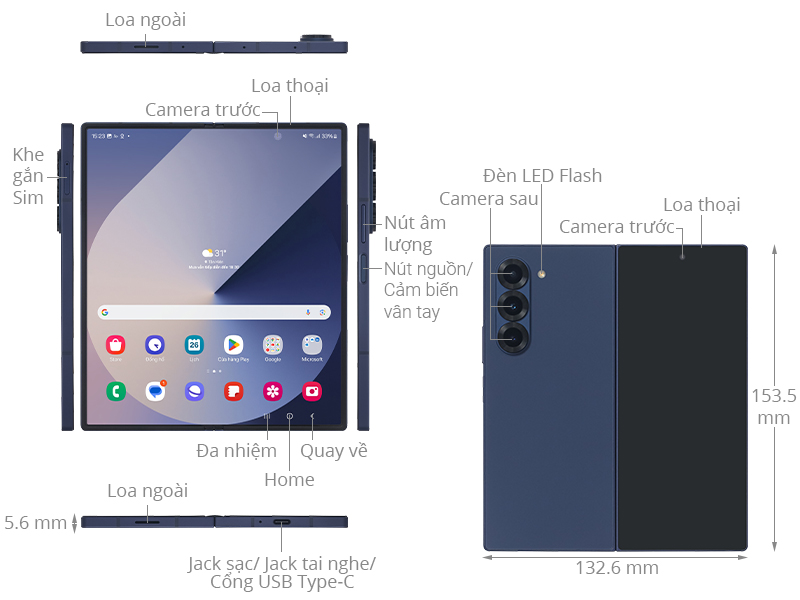 Samsung Galaxy Z Fold6 5G 12GB/1TB