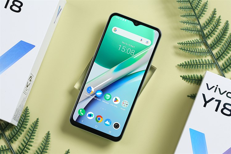 Điện thoại vivo Y18 4GB/128GB Màu Trắng - Xanh