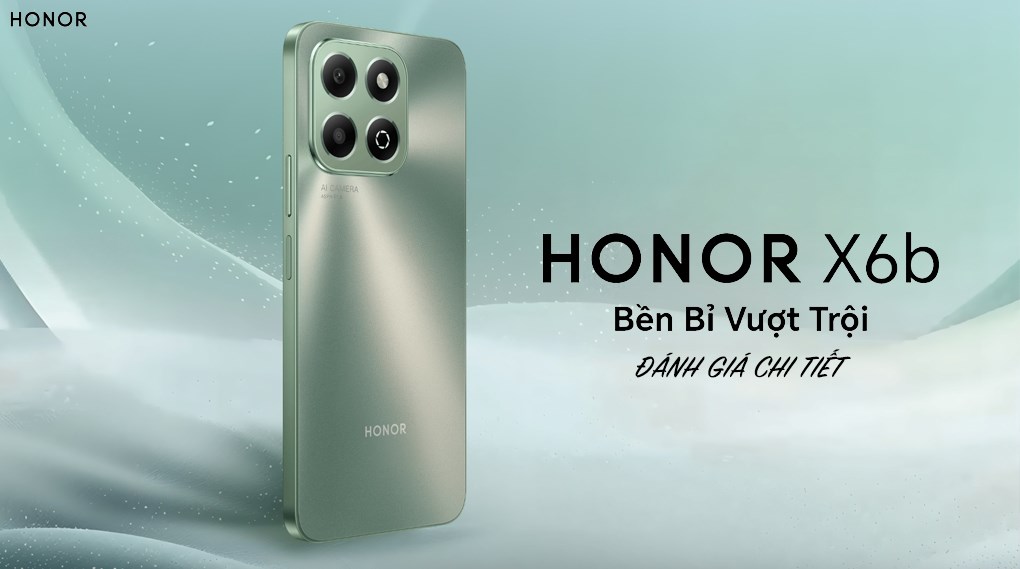Điện thoại HONOR X6b 6GB/128GB Đen/Xanh lá