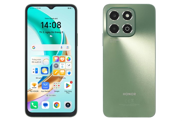 Điện thoại HONOR X6b 6GB/128GB Đen/Xanh lá Màu Xanh lá