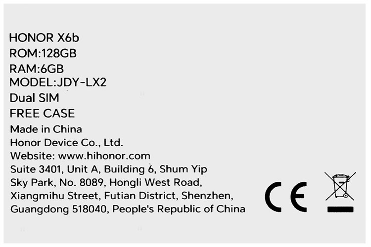 Điện thoại HONOR X6b 6GB/128GB Đen/Xanh lá Màu Xanh lá