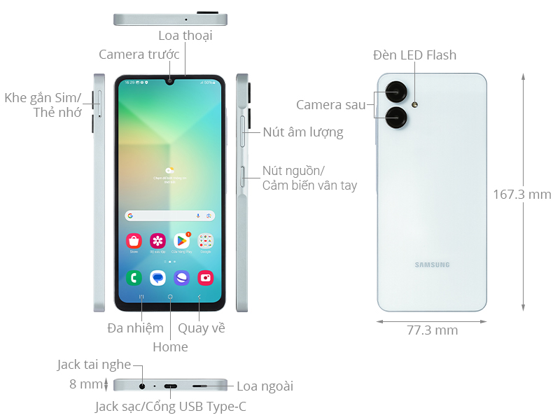 Samsung Galaxy A06 6GB/128GB - Chính hãng, giá tốt, có mua Samsung Galaxy A06 6GB/128GB - Chính hãng, giá tốt, có mua