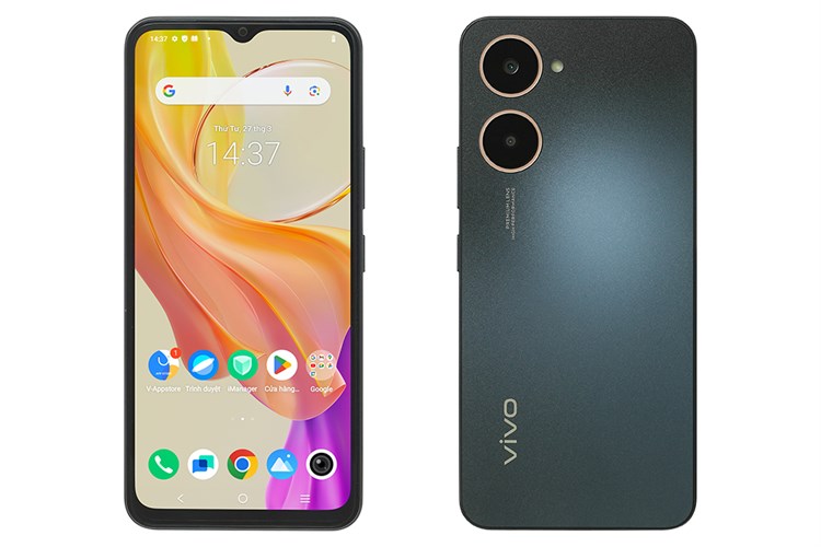 Điện thoại vivo Y03T 4GB/64GB Màu Đen