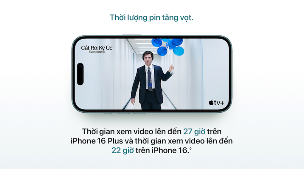 iPhone 16 - Thời lượng Pin (Nguồn: Apple.com)