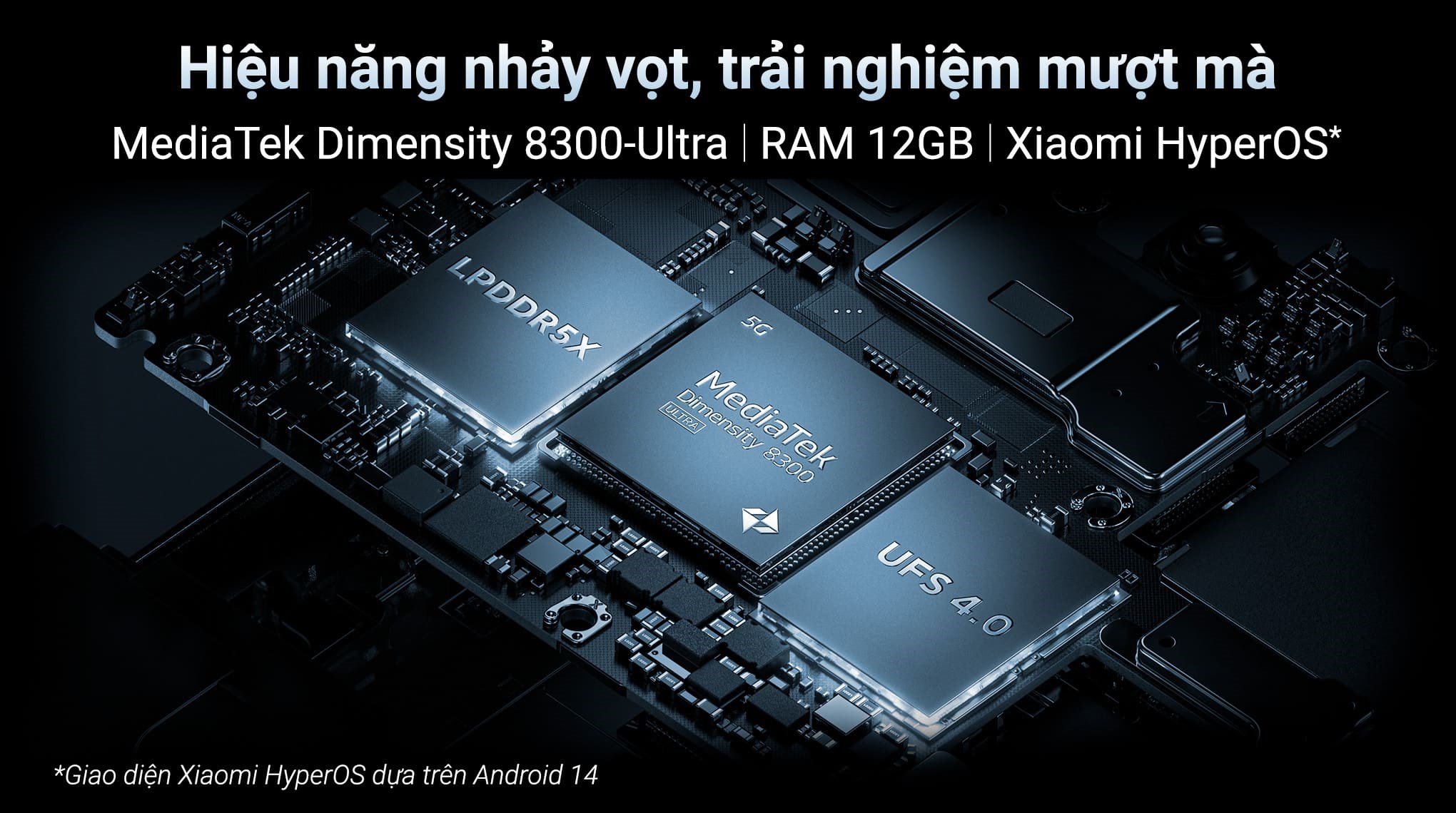 Điện thoại Xiaomi 14T 5G 12GB/512GB Xanh