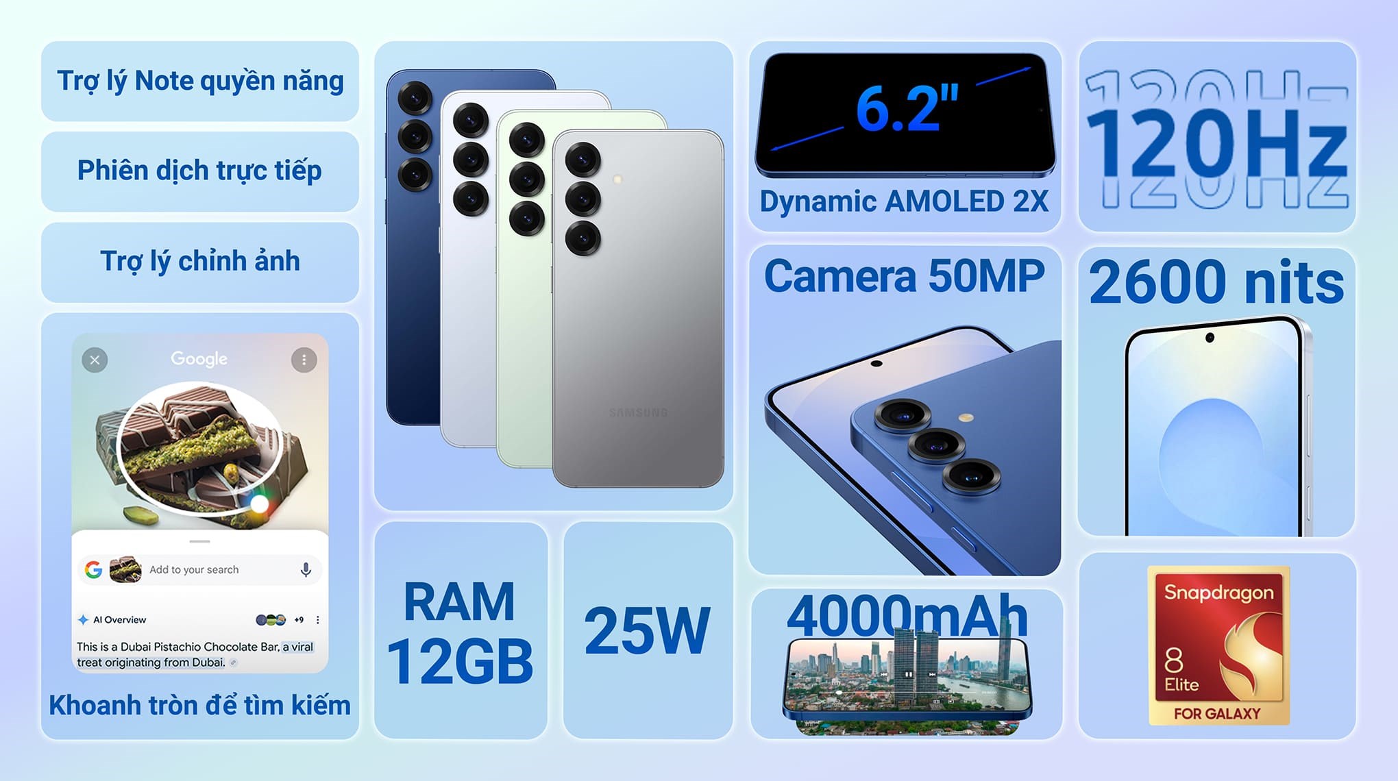 Điện thoại Samsung Galaxy S25 5G 12GB/512GB