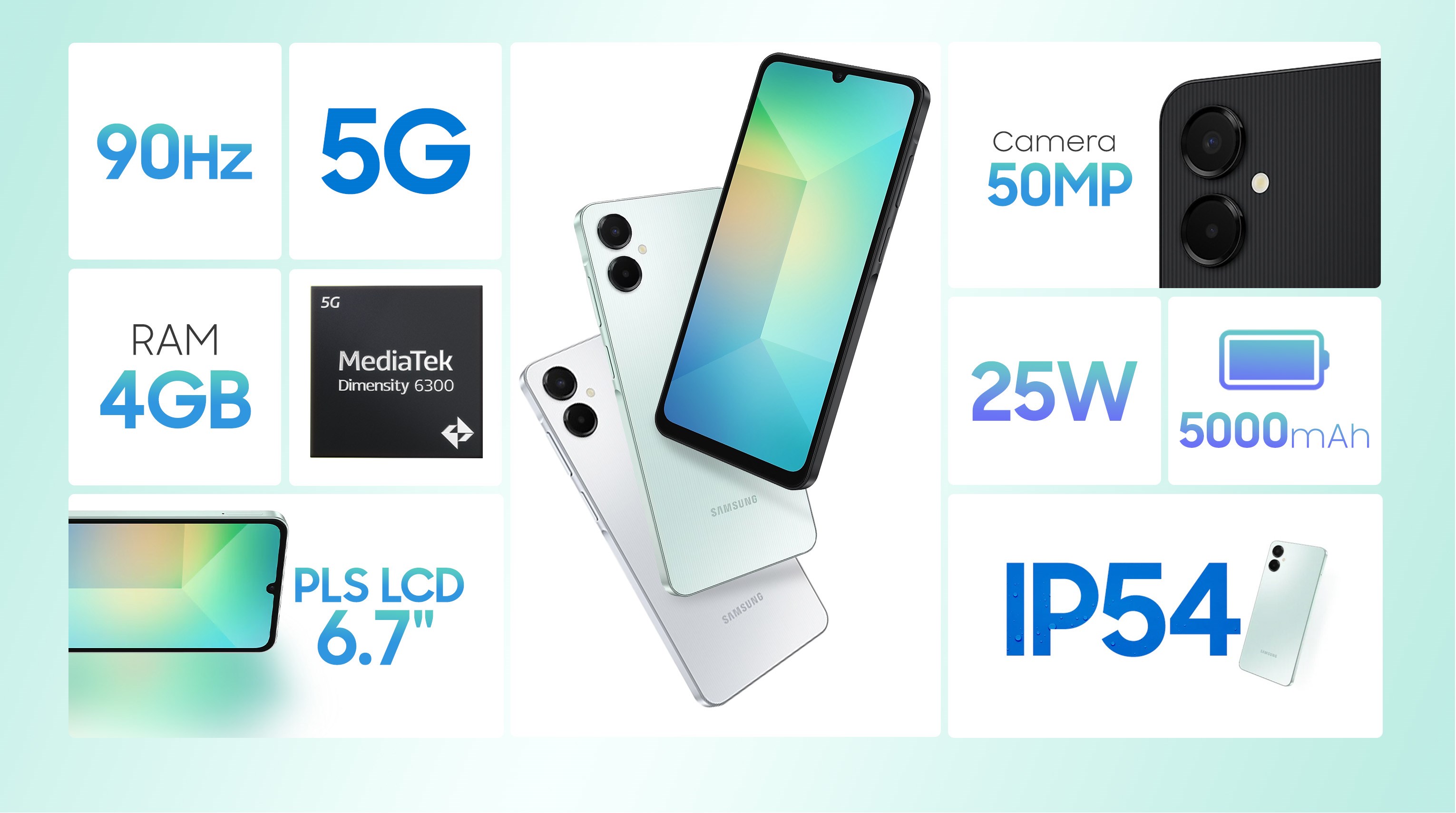 Điện thoại Samsung Galaxy A06 5G 4GB/128GB