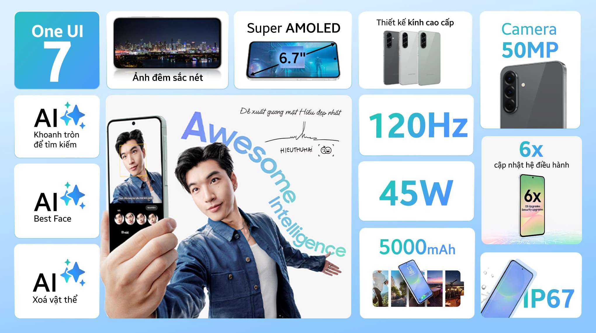 Điện thoại Samsung Galaxy A56 5G 8GB/128GB