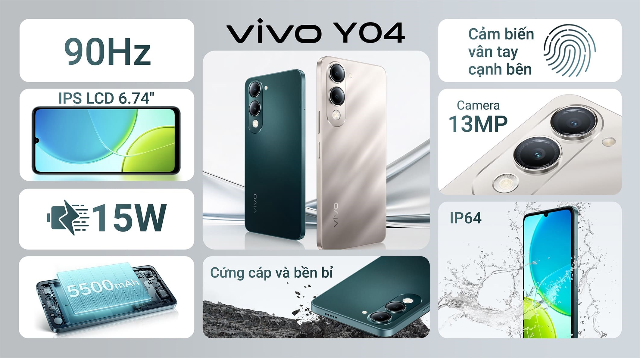 Điện thoại vivo Y04 4GB/64GB