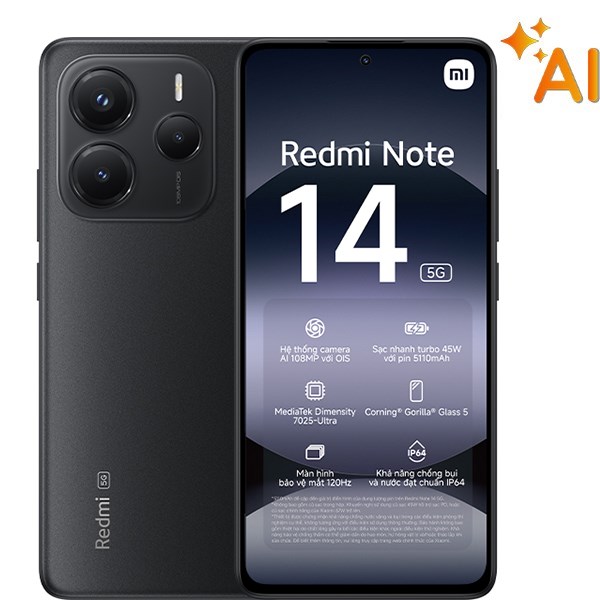 Điện thoại Xiaomi Redmi Note 14 5G 8GB/256GB