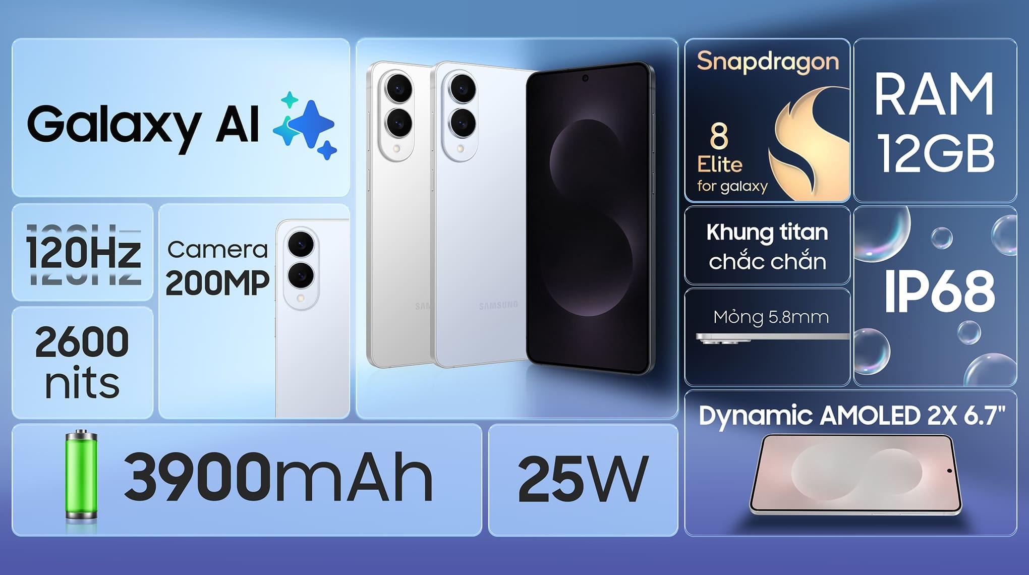 Điện thoại Samsung Galaxy S25 Edge 5G 12GB/512GB