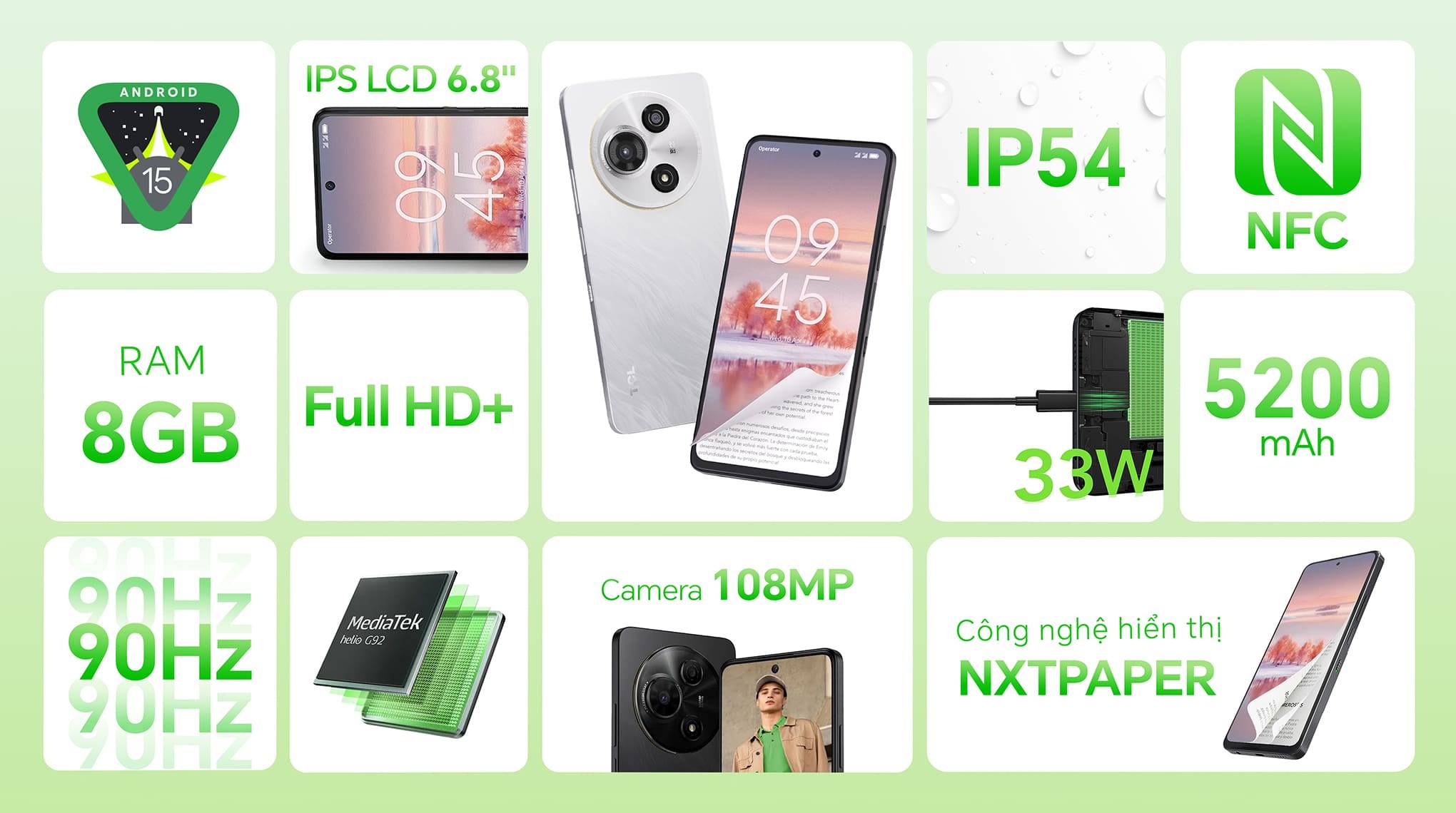 Điện thoại TCL 60 NXTPaper 8GB/256GB