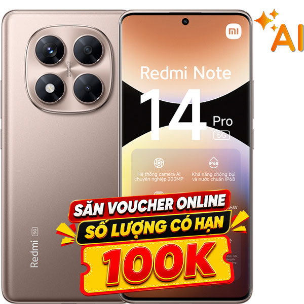 Điện thoại Xiaomi Redmi Note 14 Pro 5G 12GB/512GB