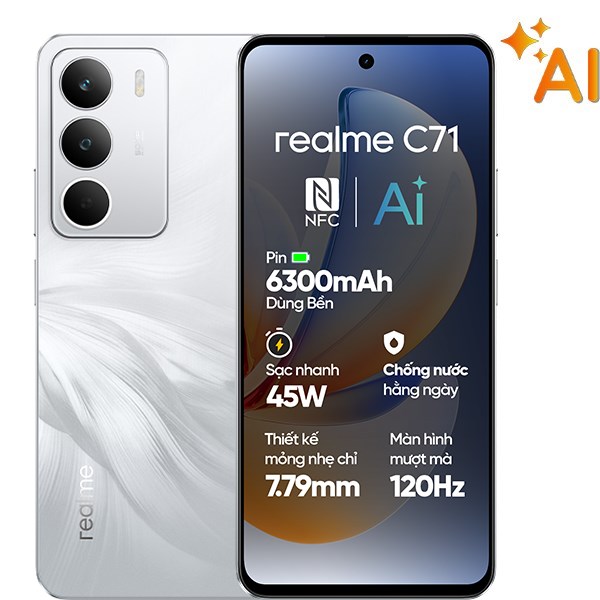 Điện thoại realme C71 6GB/128GB