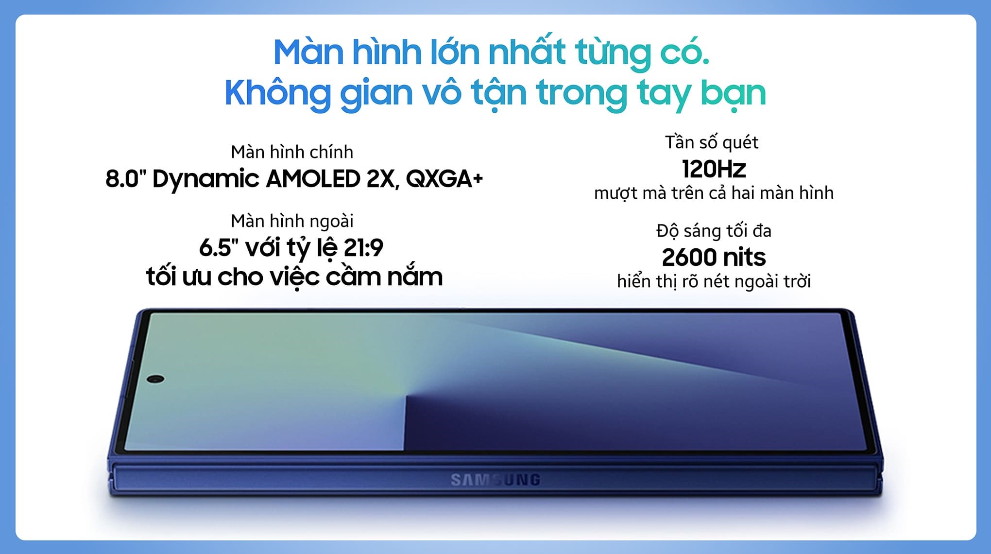 Điện thoại Samsung Galaxy Z Fold7 5G 12GB/512GB