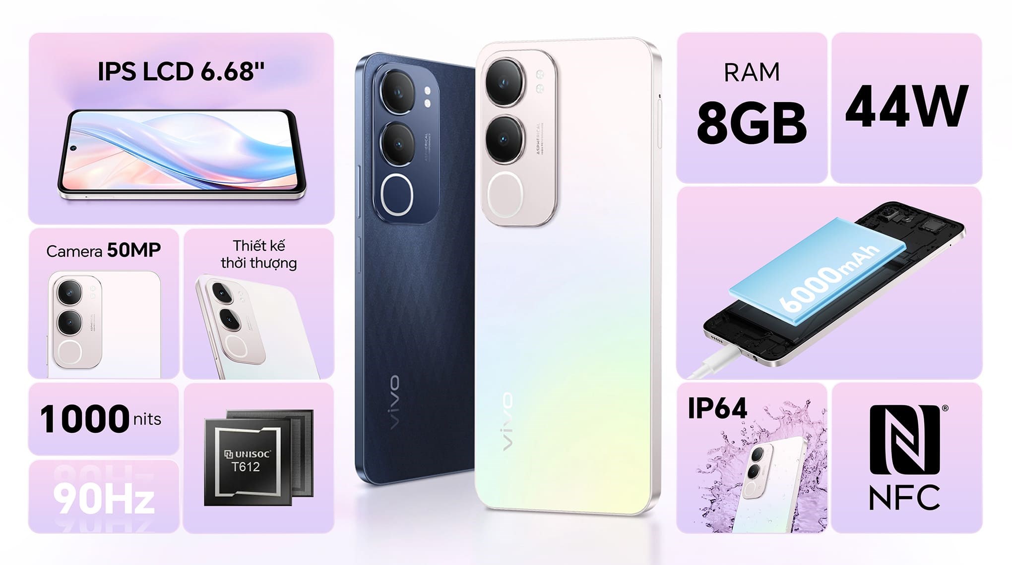Điện thoại vivo Y19s Pro 8GB/128GB