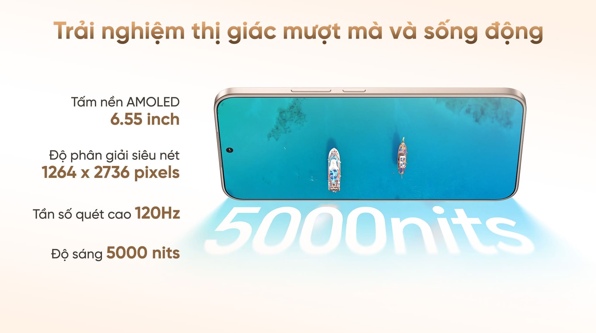 Điện thoại HONOR 400 5G 12GB/256GB Vàng