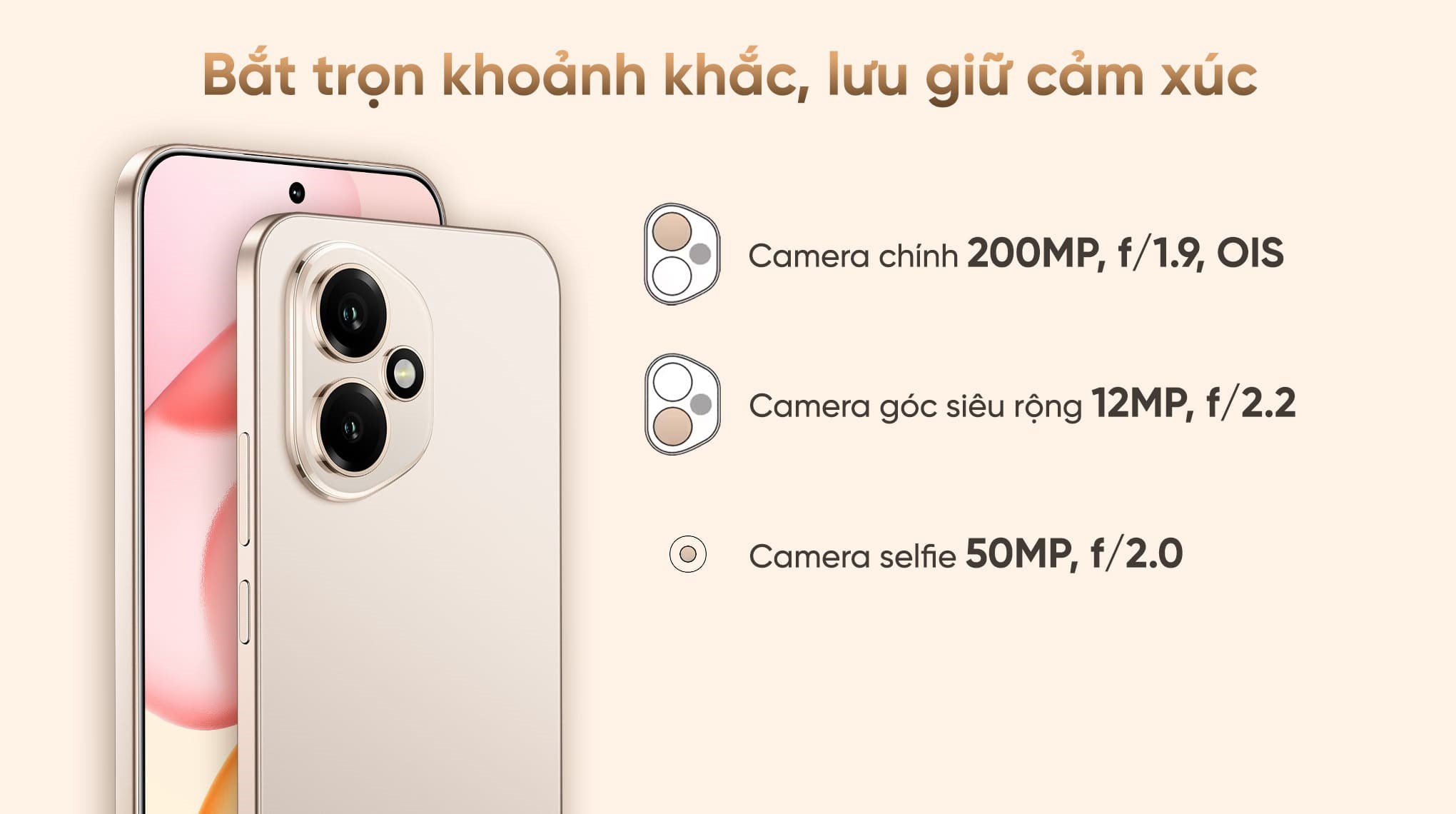 Điện thoại HONOR 400 5G 12GB/256GB Vàng