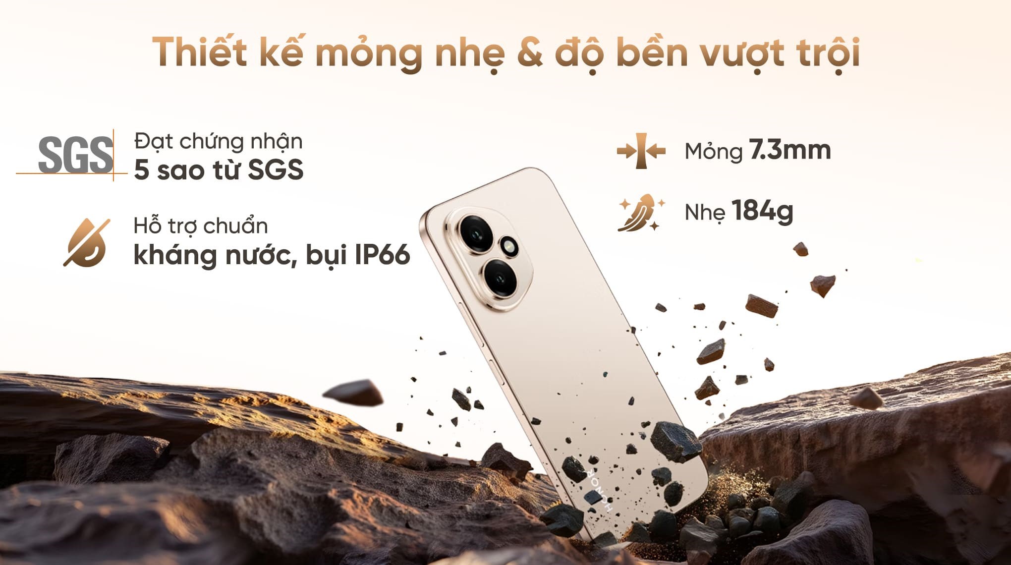 Điện thoại HONOR 400 5G 12GB/256GB Vàng
