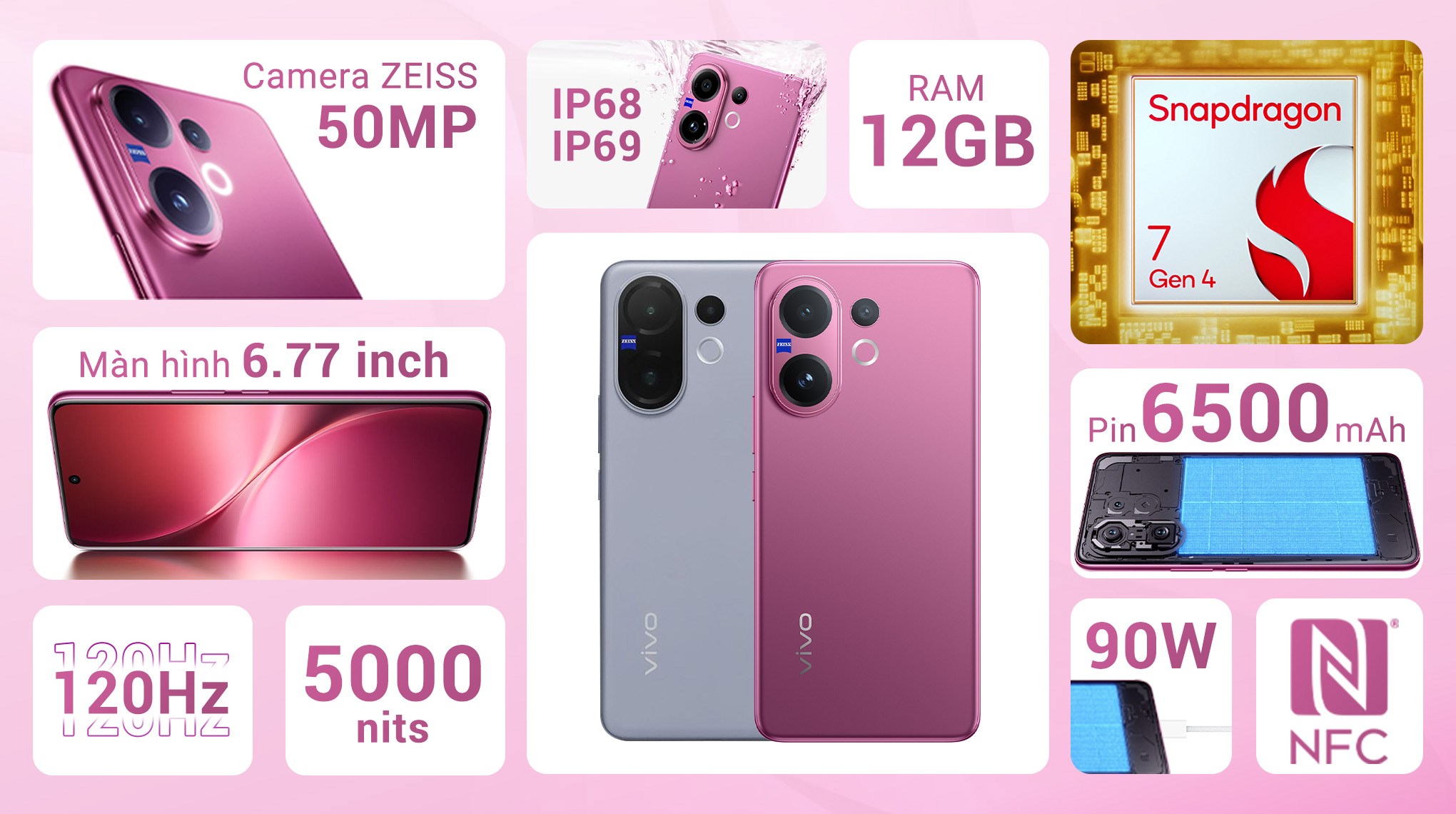 Điện thoại vivo V60 5G 12GB/256GB